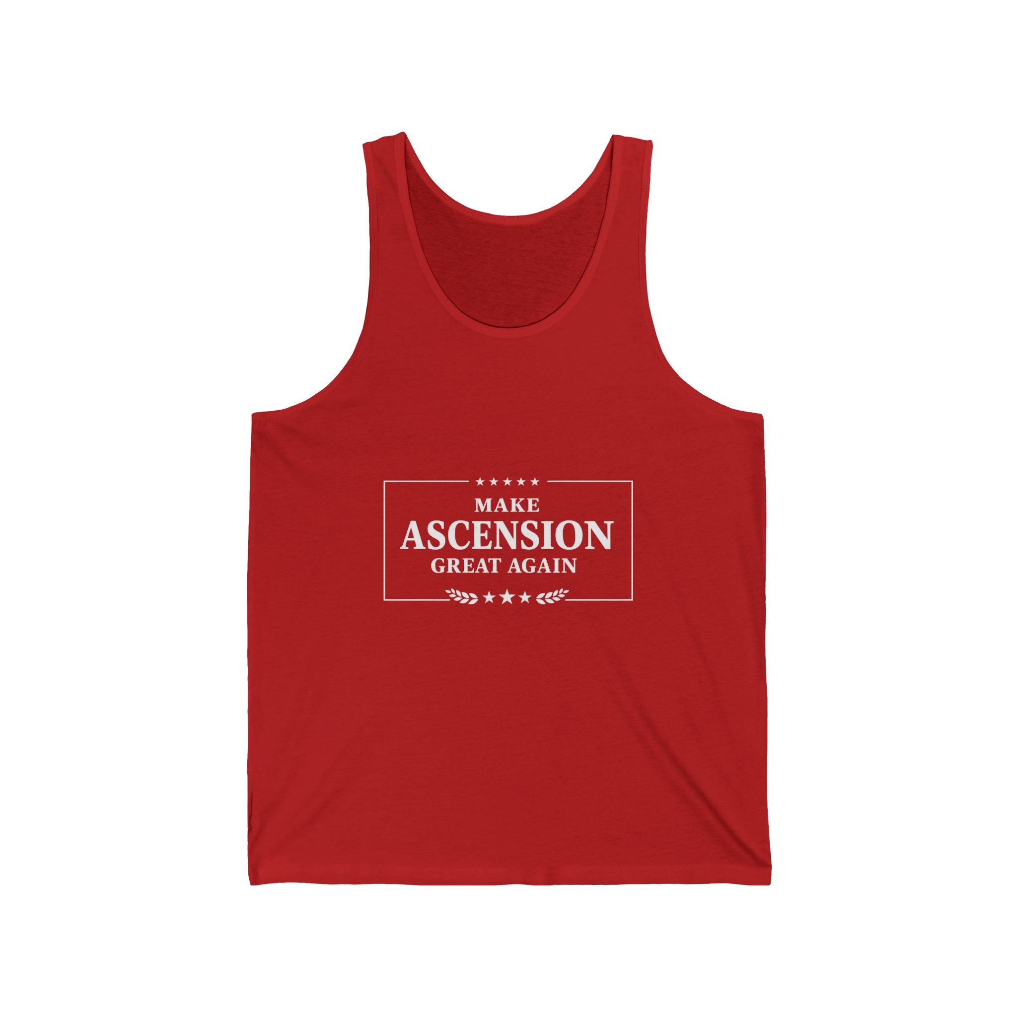 Make Ascension Great Again Tank Top — Political Slogan Red Jersey Tank
