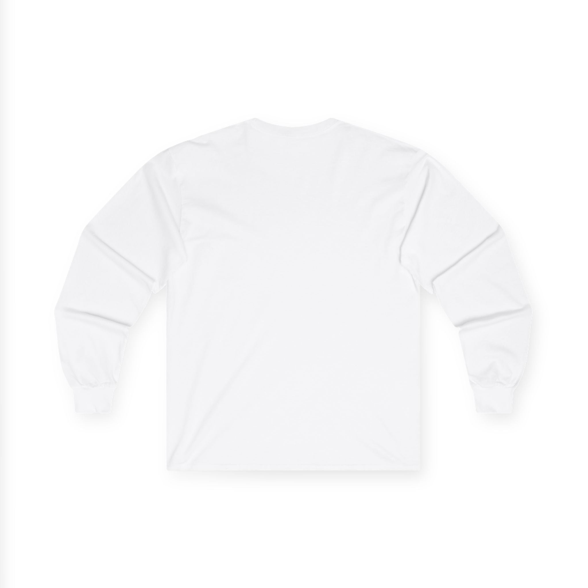 Long Sleeve Tee — Monochrome Abstract City Skyline Graphic