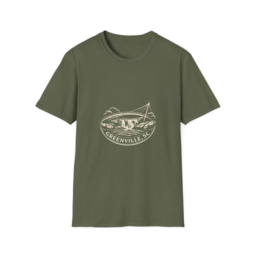 Greenville SC Vintage Bridge T‑Shirt — GVL “Move Different” Graphic Tee
